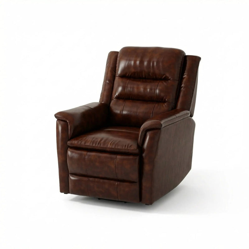 Swivel Recliner With Manual Adjustable Footrest by Unique Piece Furniture
