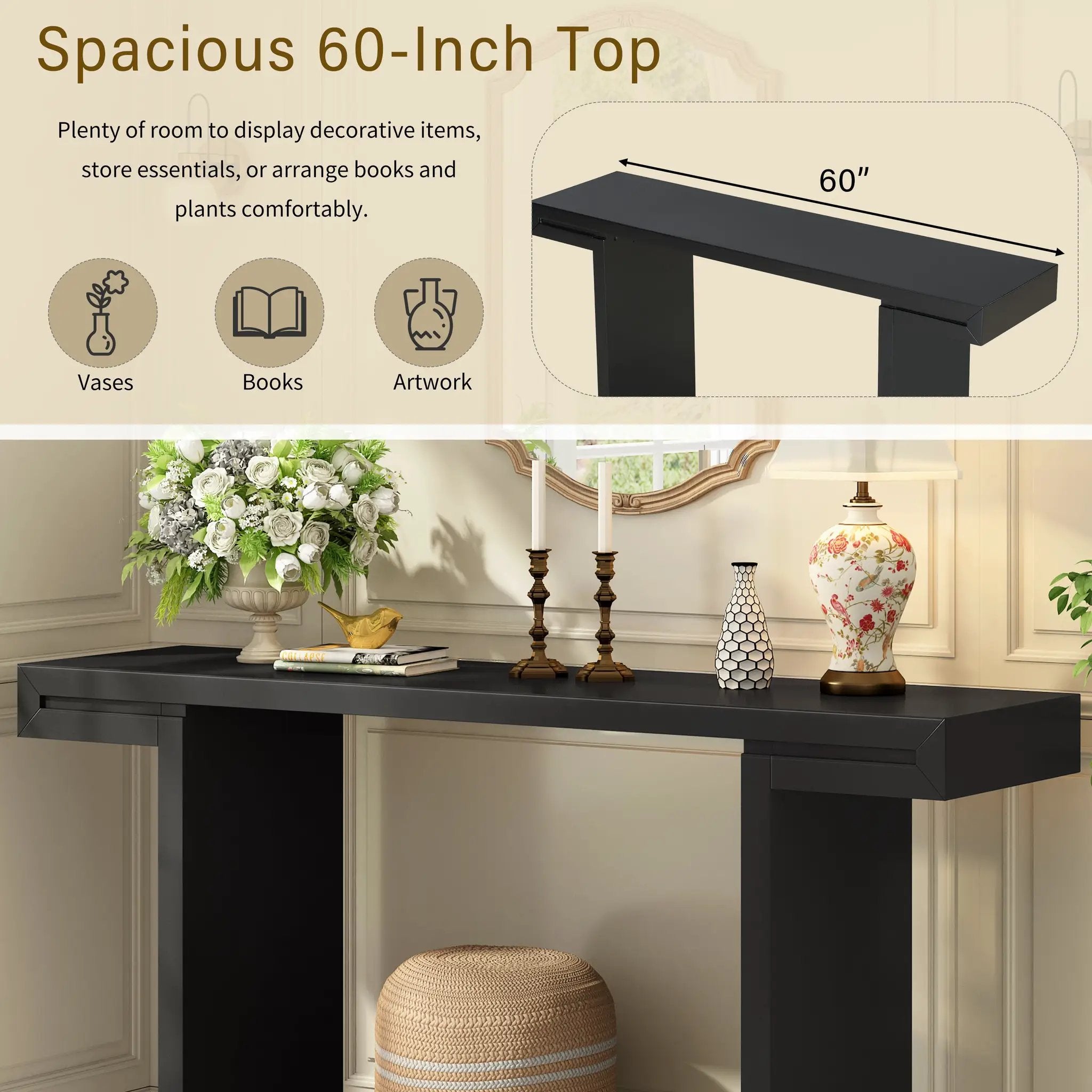 U-Style Large 60-Inch Console Table by HouseOfZazla