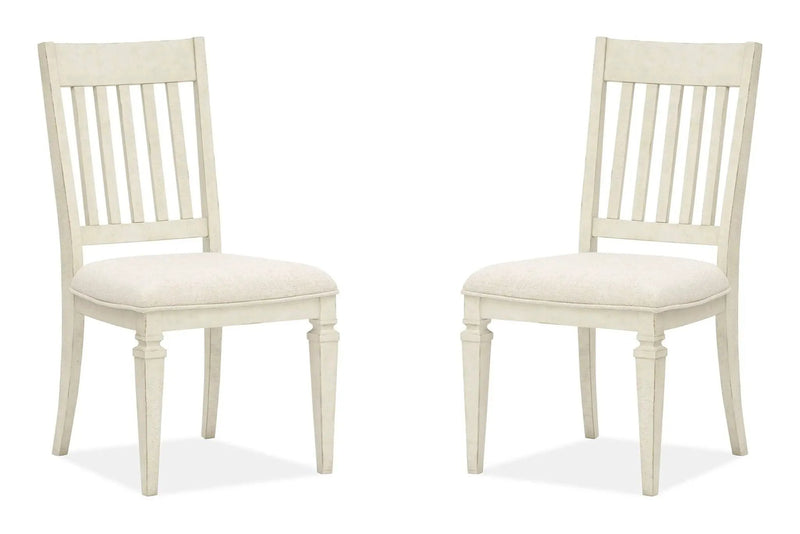 Newport - Dining Side Chair With Upholstered Seat (Set of 2) - Alabaster by Unique Piece Furniture