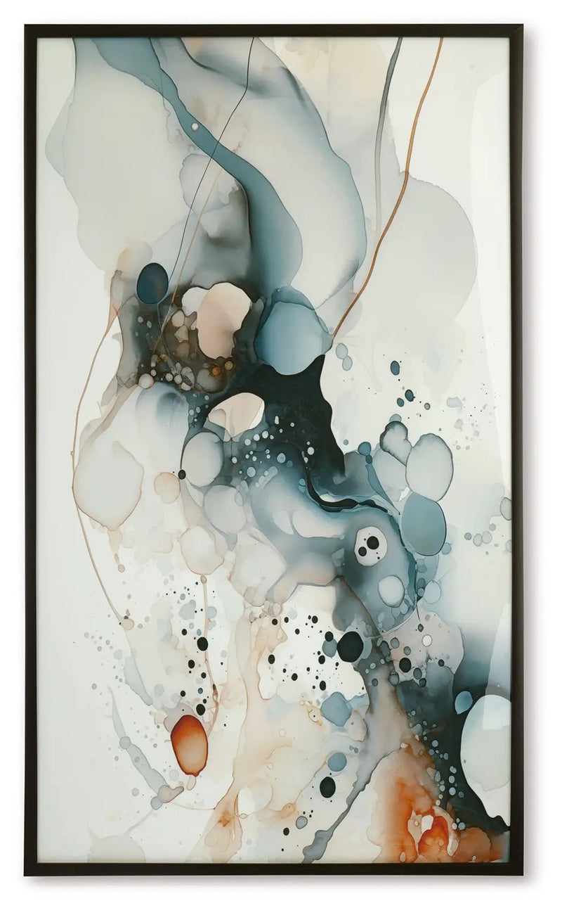 Foxenburg - Wall Art - Blue / Amber / White by Unique Piece Furniture
