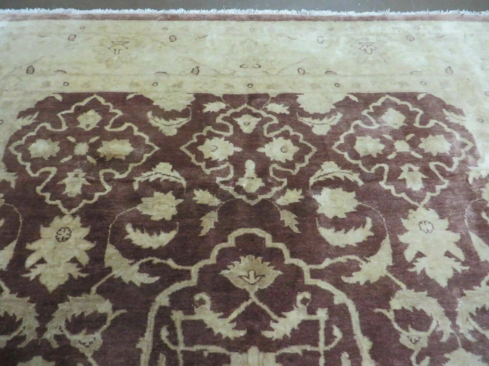 7' X 10' Vintage Fine Handmade Pakistan Peshawar Chobi Floral Wool Rug Vegy Dye by Jewel Rugs