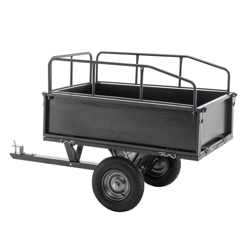 600LBS Heavy Duty Steel Dump Cart Trailer, 17 Cu.Ft. by HouseOfZazla