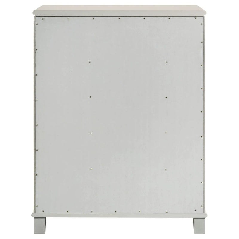 Olivia 5-drawer Bedroom Chest of Drawers Pearl White by Unique Piece Furniture