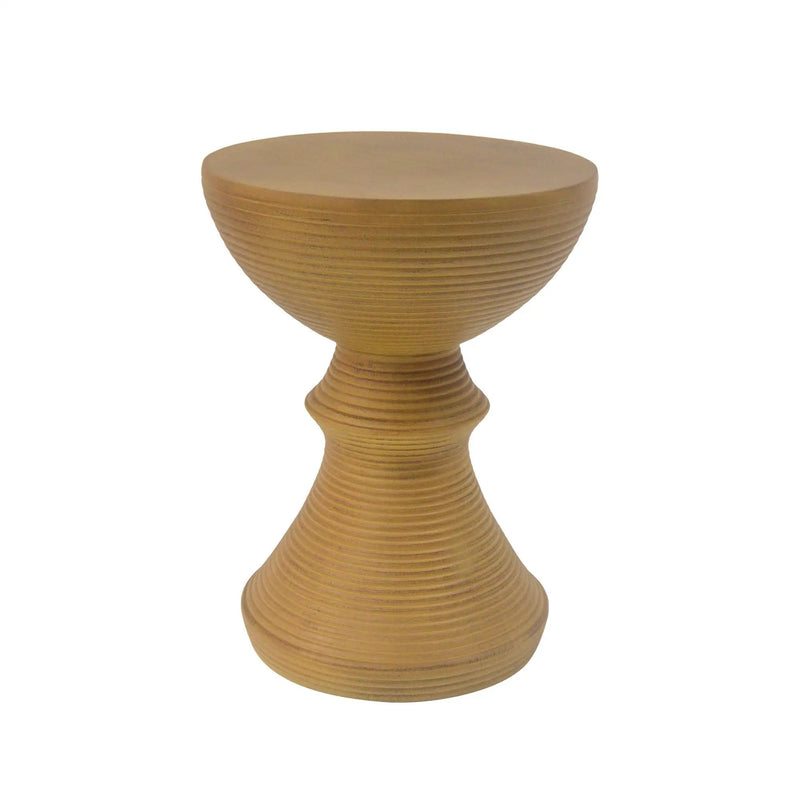 16" Ribbed Outdoor Accent Table, photo 8 of 8