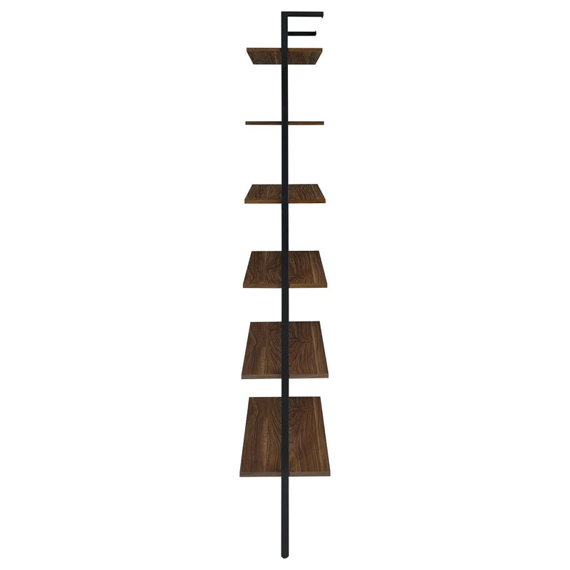 Owens 96-inch 6-shelf Wall Bookshelf Walnut by Unique Piece Furniture