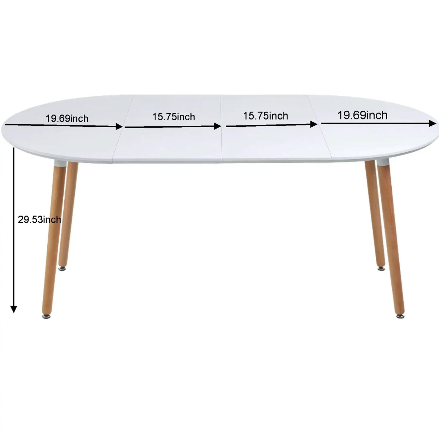 Extensible Table, Dining Table, Office Table, Coffee Table Metal Leg by Unique Piece Furniture