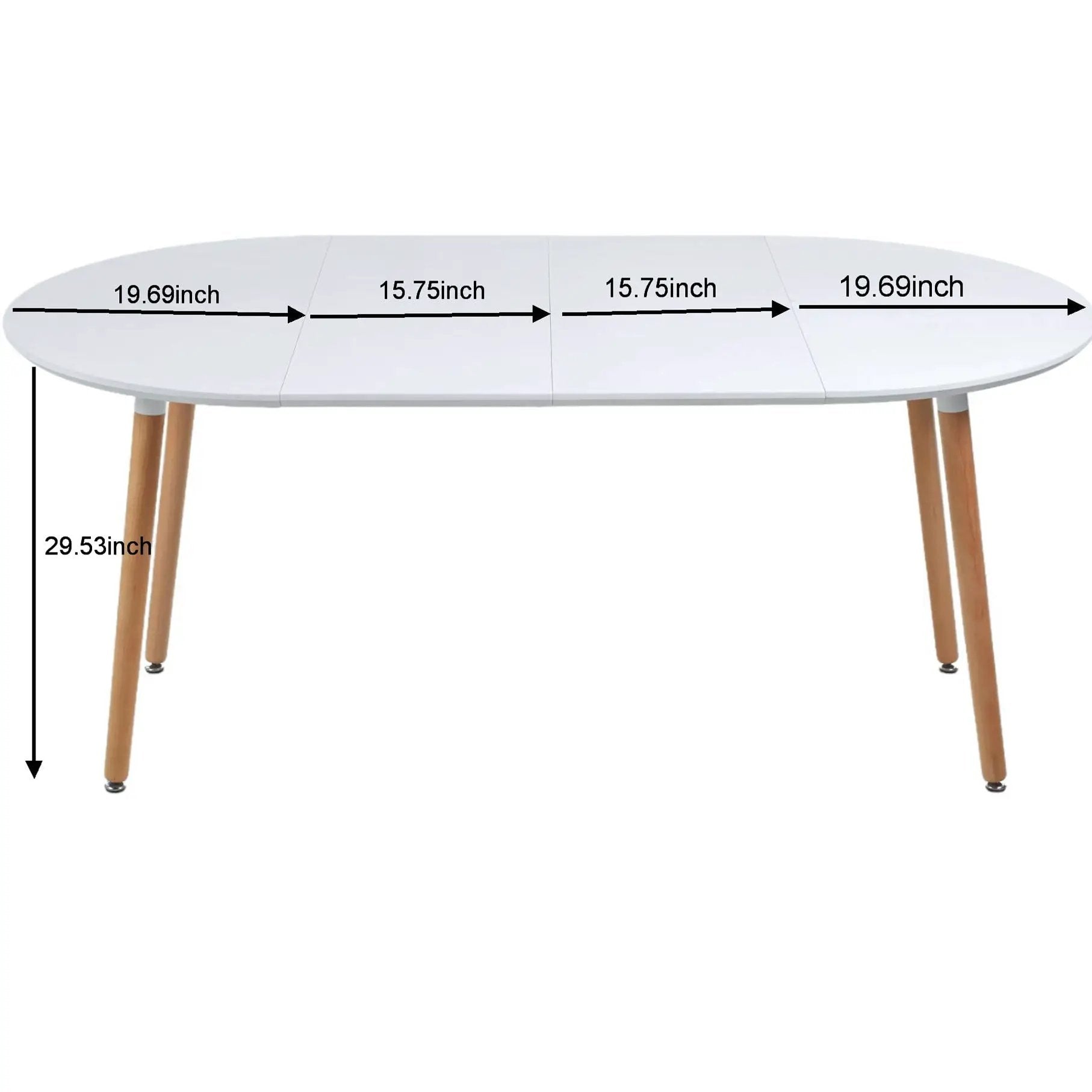 Extensible Table, Dining Table, Office Table, Coffee Table Metal Leg by Unique Piece Furniture