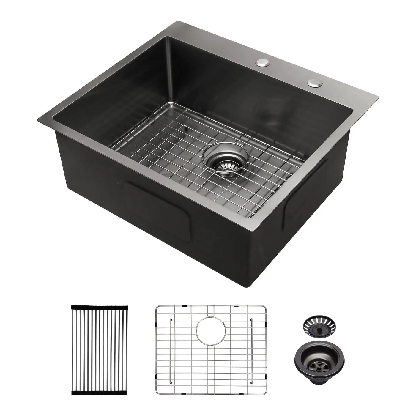 Topmount Kitchen Sink 16 Gauge, Single Bowl by HouseOfZazla