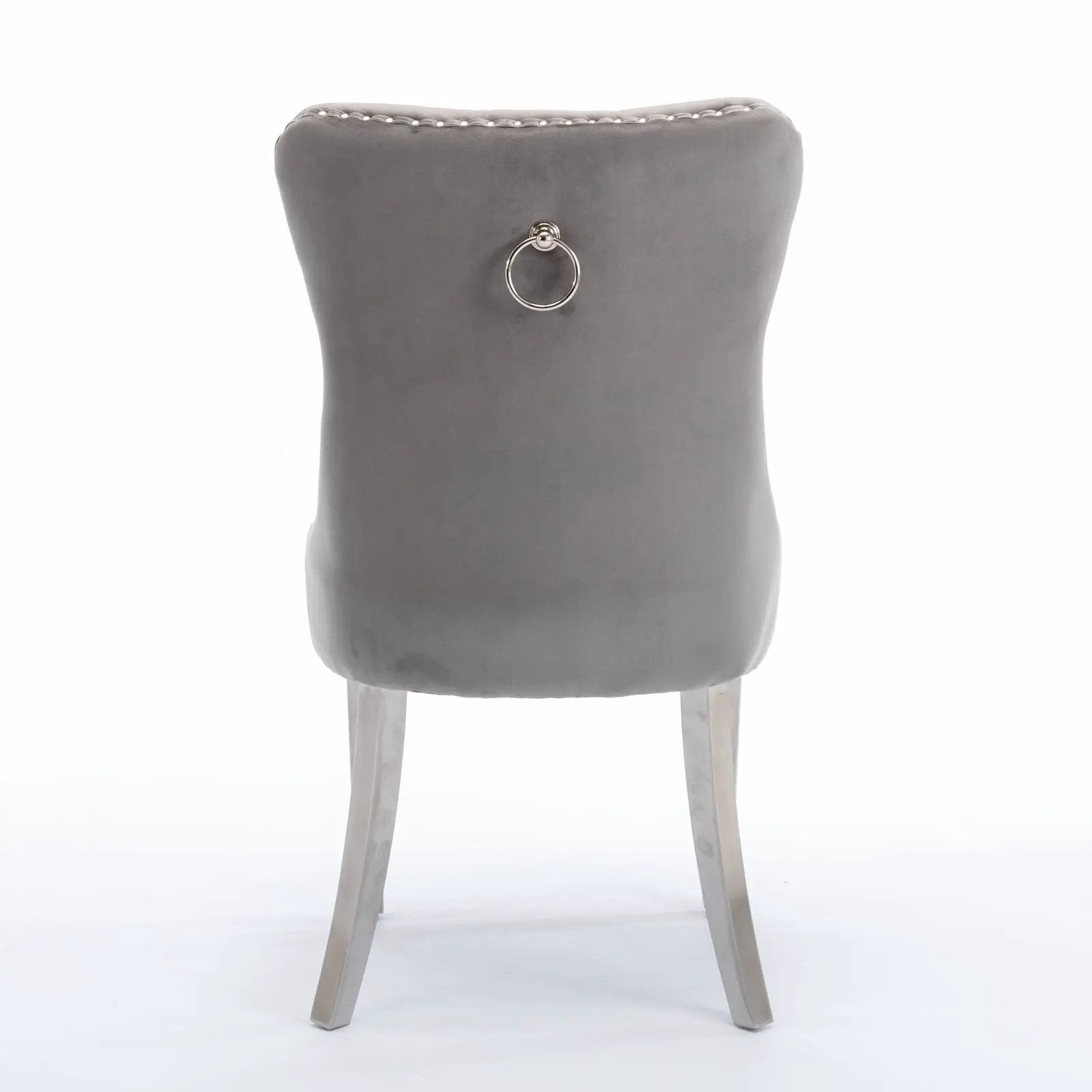 A&A Furniture Nikki Collection Modern Velvet Upholstered Dining Chairs - Set of 2 by HouseOfZazla