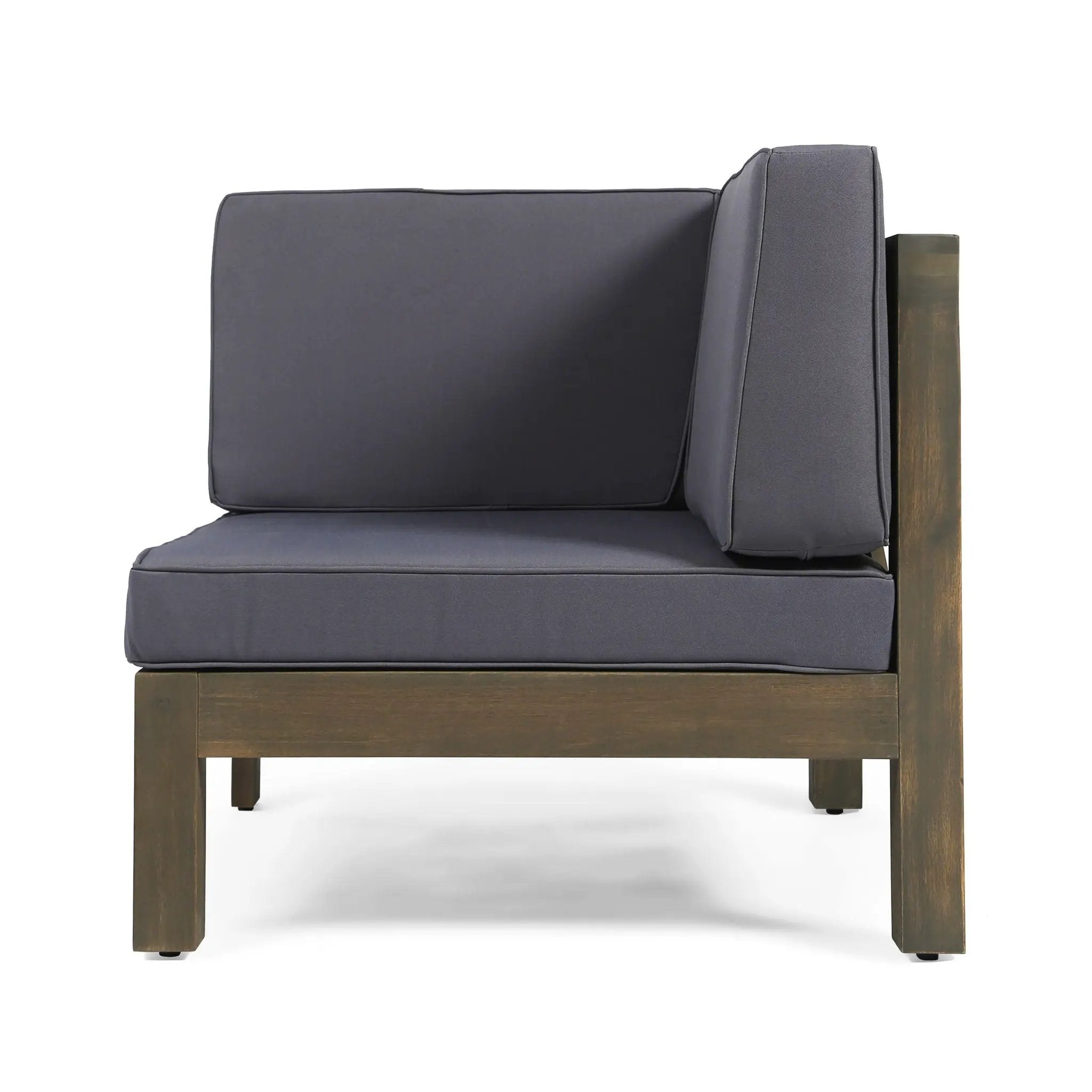 Brava X-Back 2 Seater Sectional Loveseat with Coffee Table by HouseOfZazla