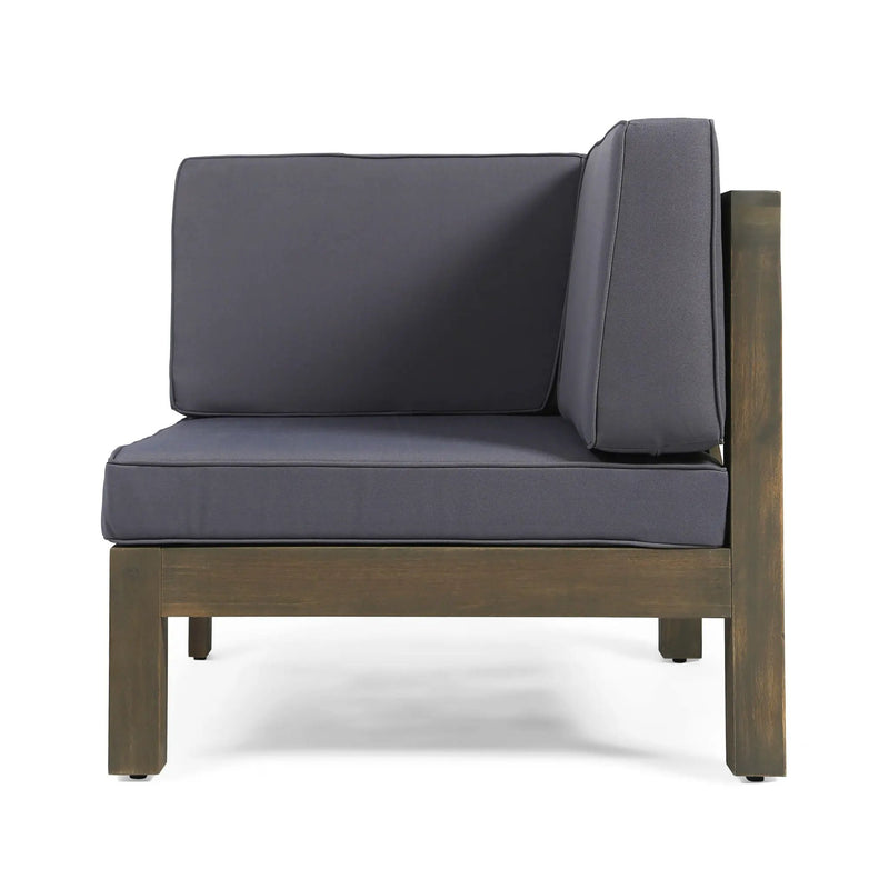 Brava X-Back 2 Seater Sectional Loveseat with Coffee Table by HouseOfZazla