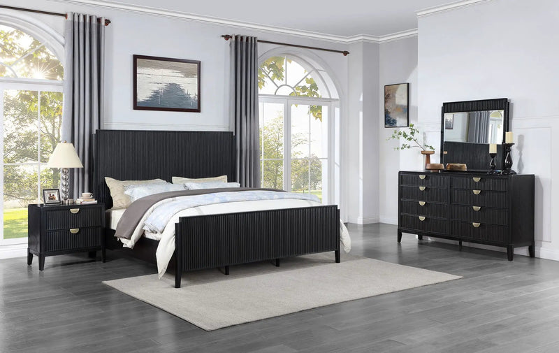 Brookmead 4-piece Eastern King Bedroom Set Black by Unique Piece Furniture