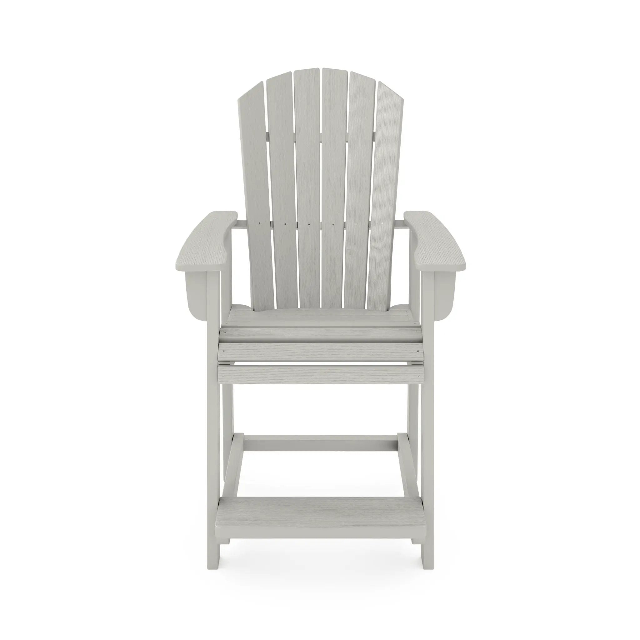 Adirondack Style Counter Chair Stylish HDPE Poly Lumber For Dining, Patio, And Garden Comfort by Unique Piece Furniture