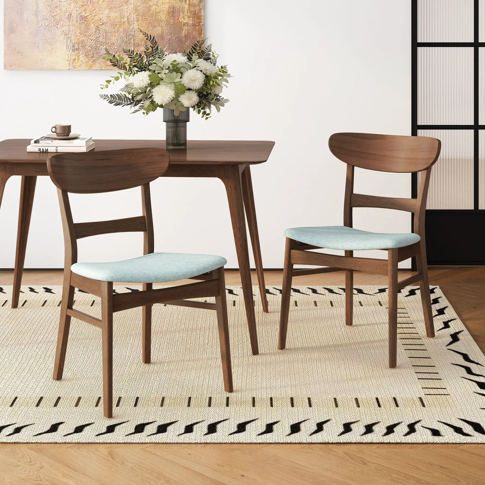 Dining Chairs With Cushioned Seat (Set of 2) by HouseOfZazla