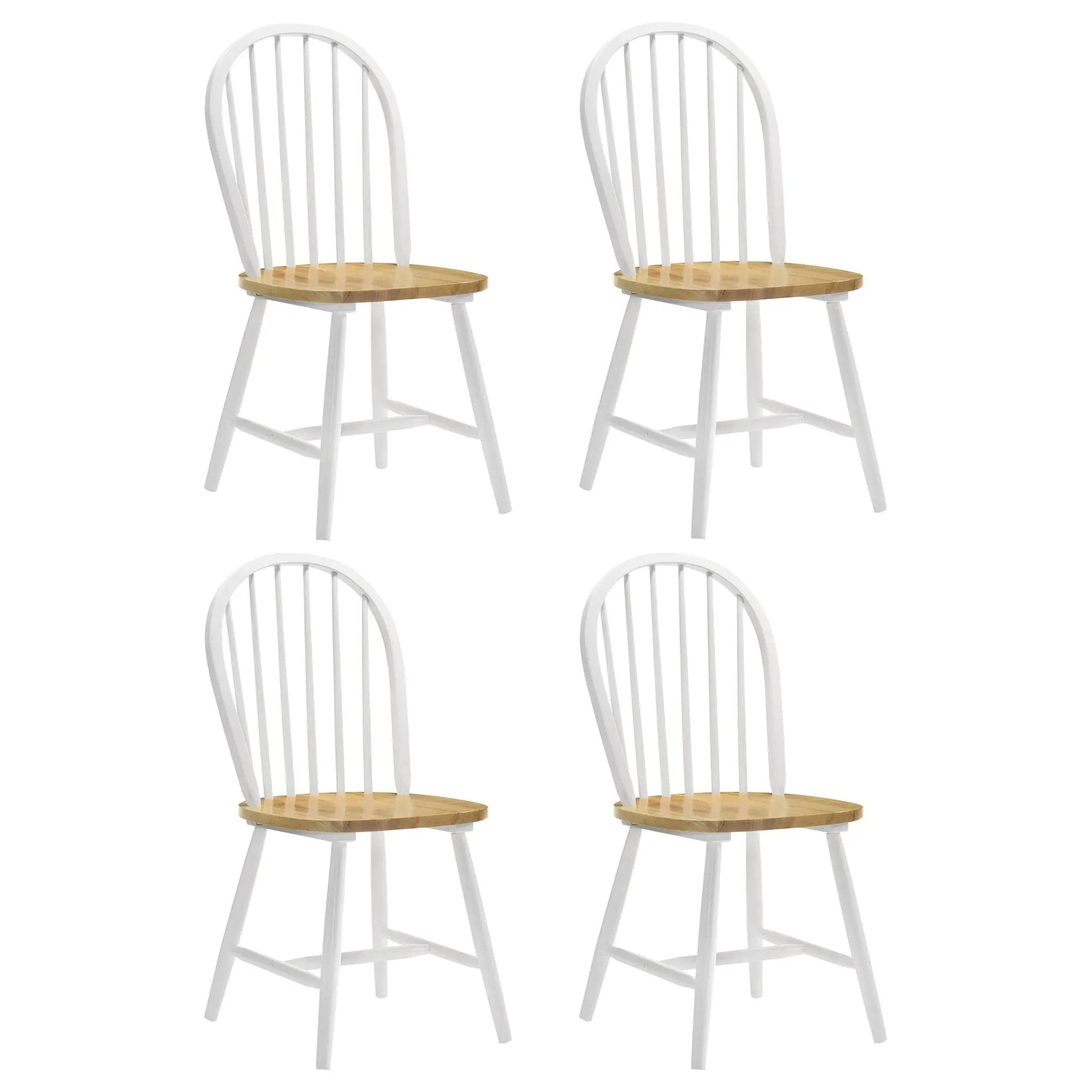 Cinder Wood Dining Side Chair White (Set of 4) by Unique Piece Furniture