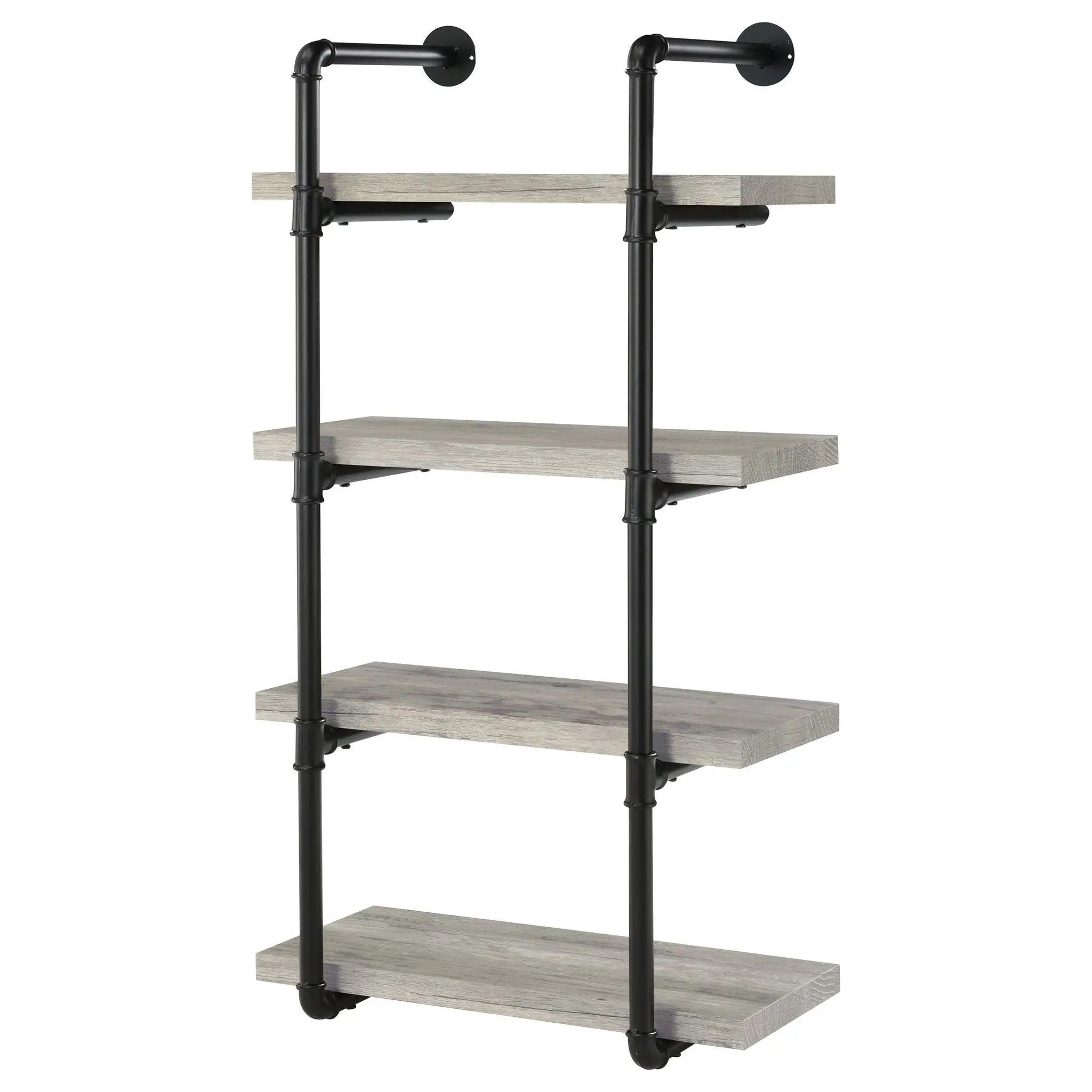 Elmcrest 24-inch 4-shelf Wall Bookshelf Grey Driftwood by Unique Piece Furniture
