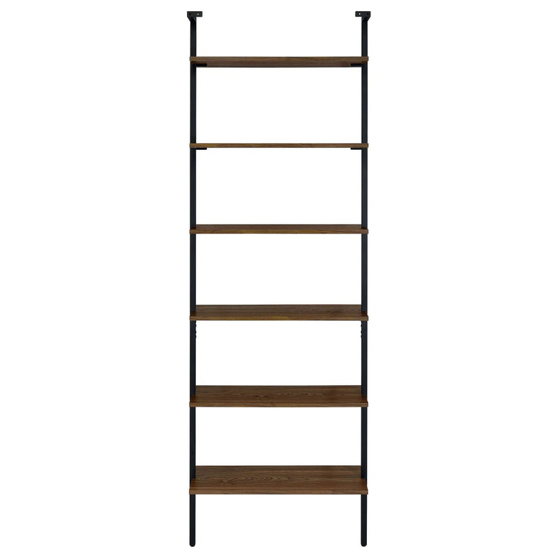 Owens 96-inch 6-shelf Wall Bookshelf Walnut by Unique Piece Furniture