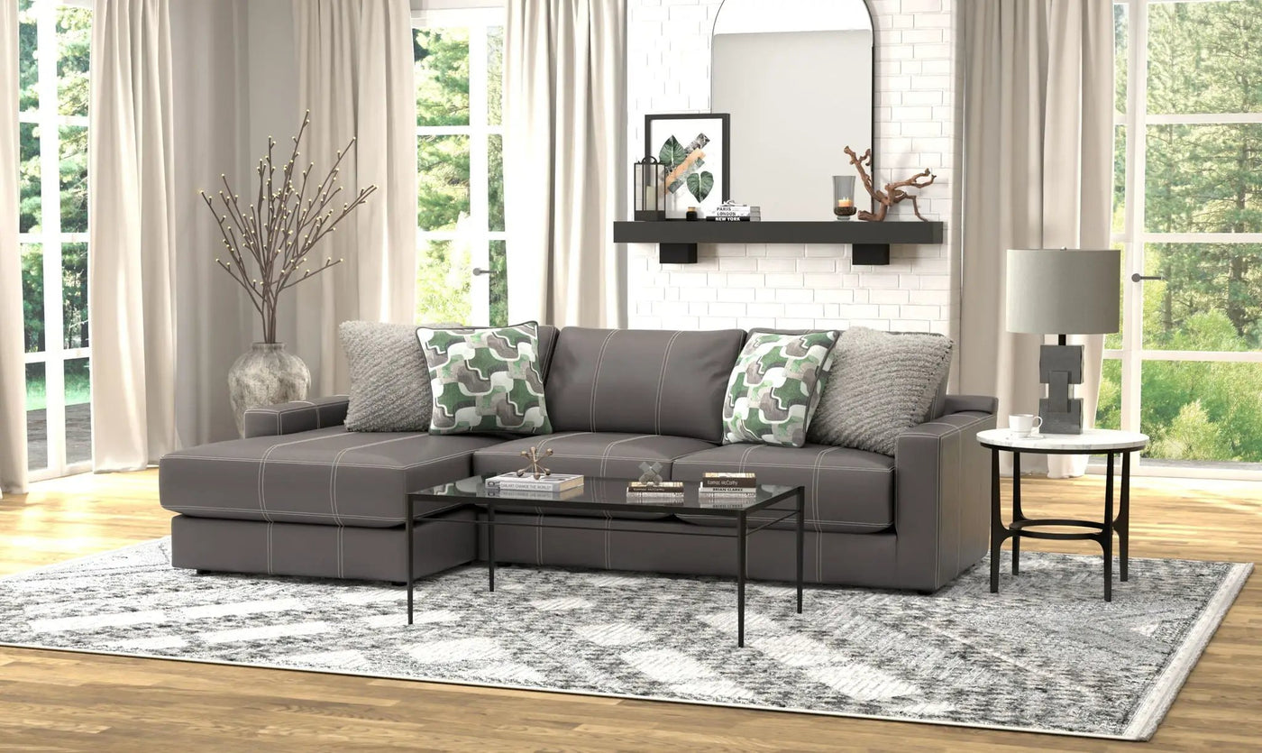 Minori - Italian Leather Sectional by Unique Piece Furniture