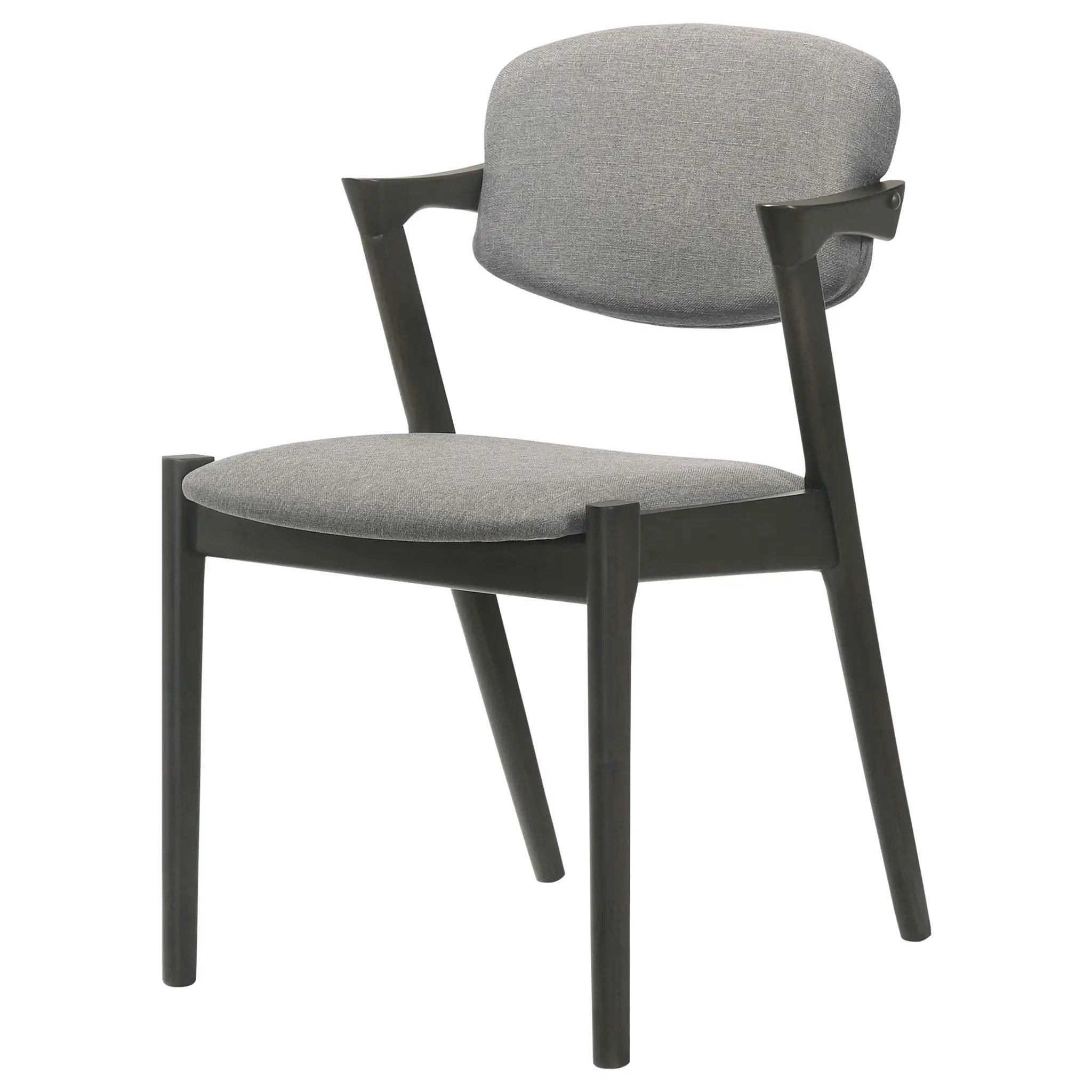 Stevie Padded Wood Dining Arm Chair Black (Set of 2) by Unique Piece Furniture