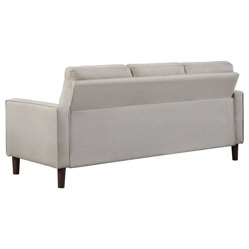 Bowen 2-piece Upholstered Track Arm Tufted Sofa Set Beige by Unique Piece Furniture
