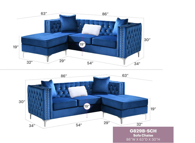 Paige - Sofa Chaise by HouseOfZazla