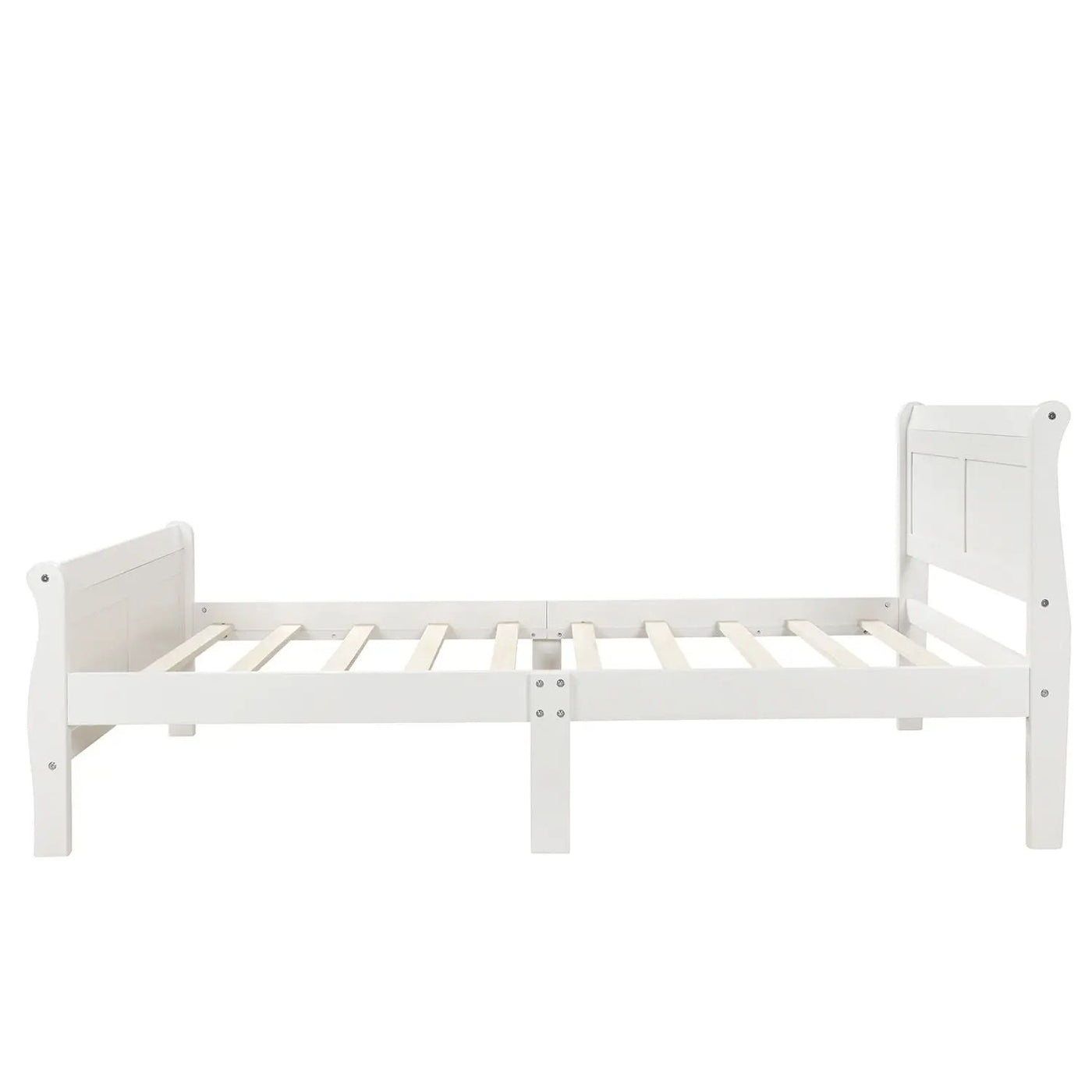 Platform Bed Frame Mattress Foundation Sleigh Bed With Headboard / Footboard / Wood Slat Suppor by Unique Piece Furniture