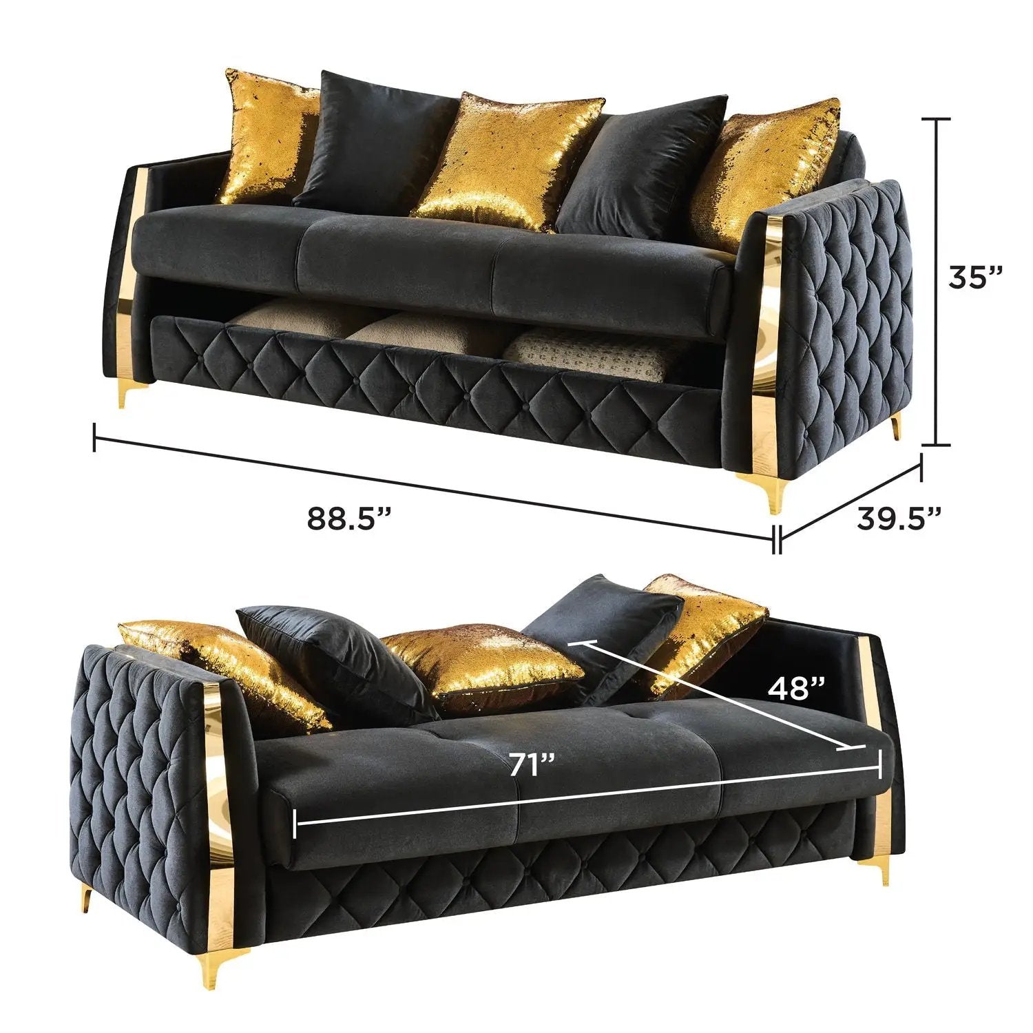 Lippa - Sleeper Sofa by HouseOfZazla