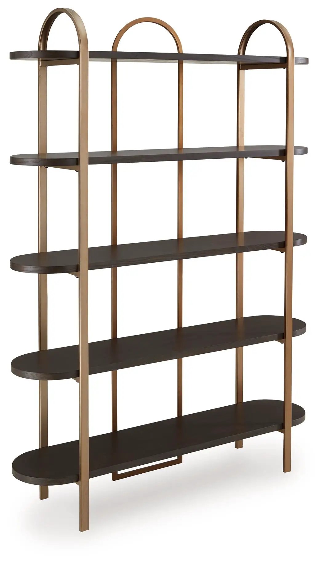 Brentmour - Bookcase - Brown / Gold Finish by Unique Piece Furniture