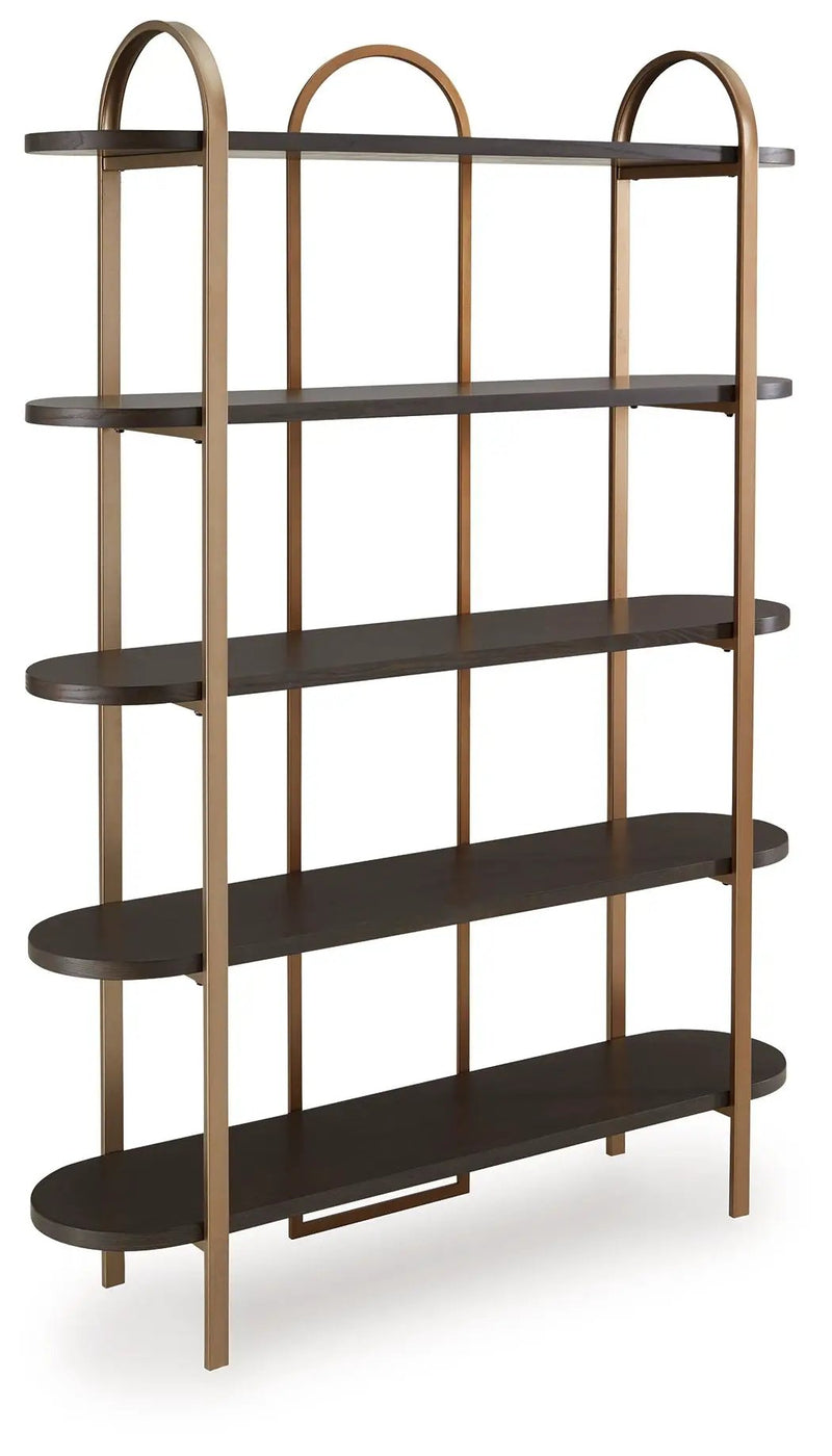 Brentmour - Bookcase - Brown / Gold Finish by Unique Piece Furniture