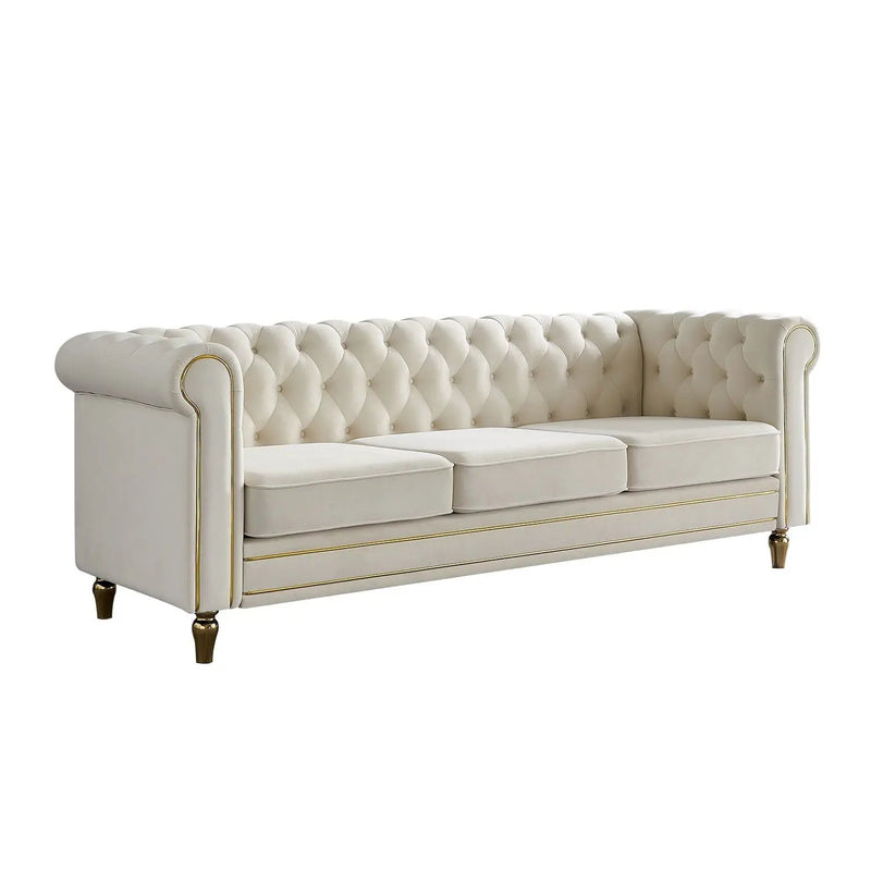 Chesterfield - Sofa 84.65" For Living Room by HouseOfZazla