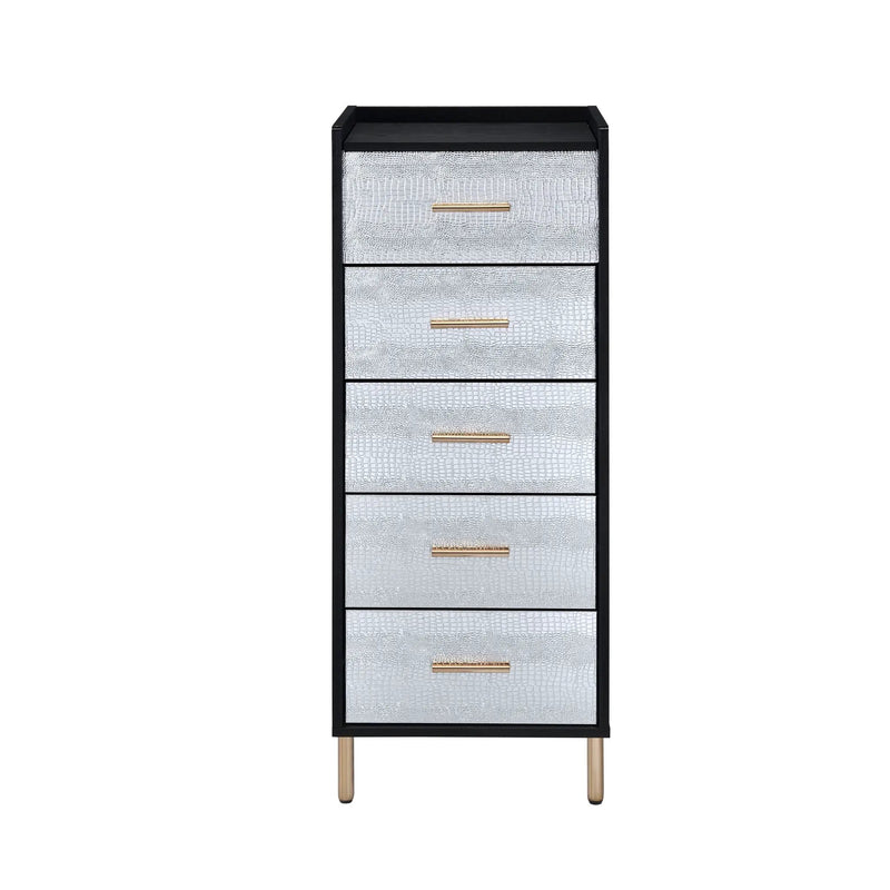 Myles - Jewelry Armoire - Black / Silver / Gold by Unique Piece Furniture