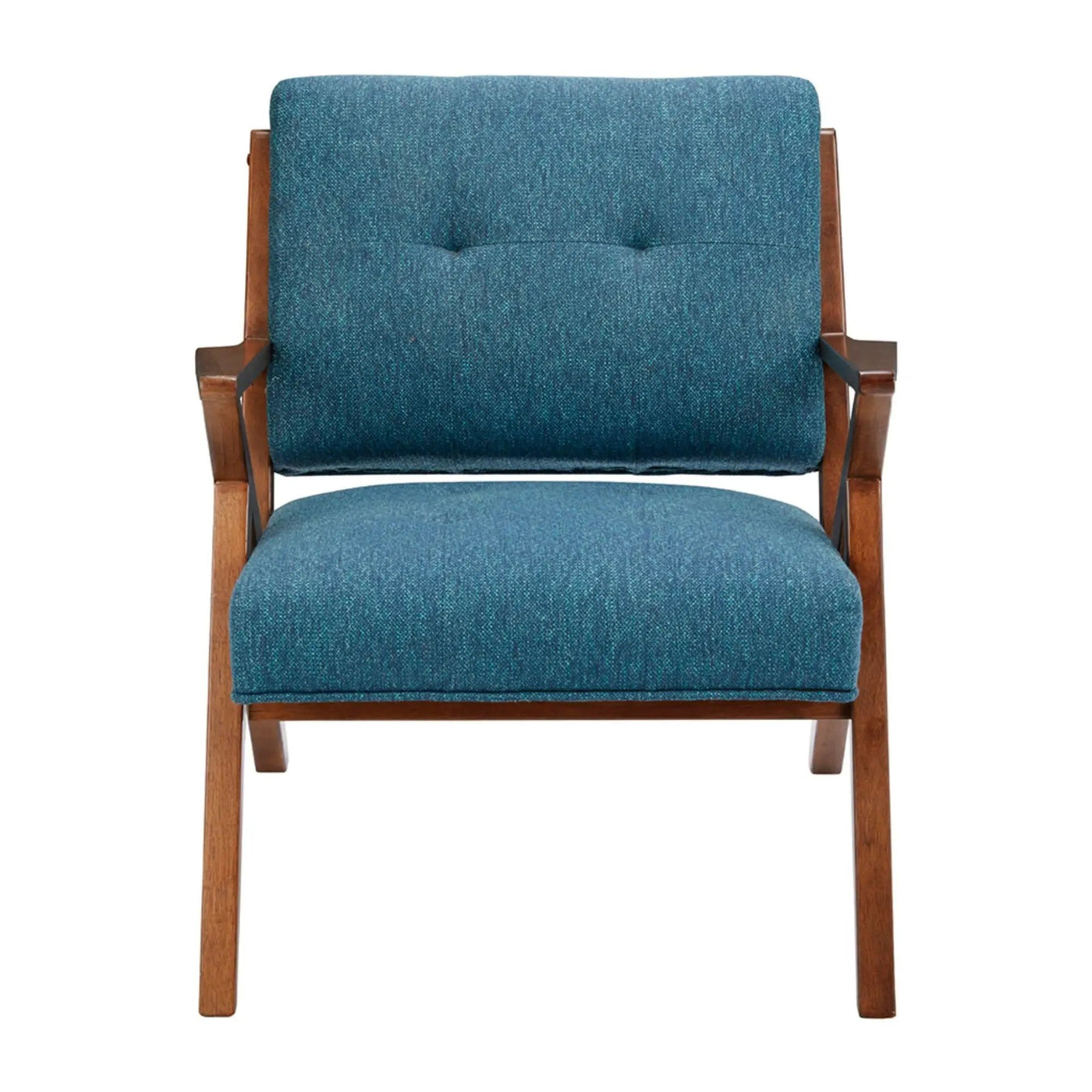 Lounge Chair With Tufted Upholstery And Solid Frame by HouseOfZazla