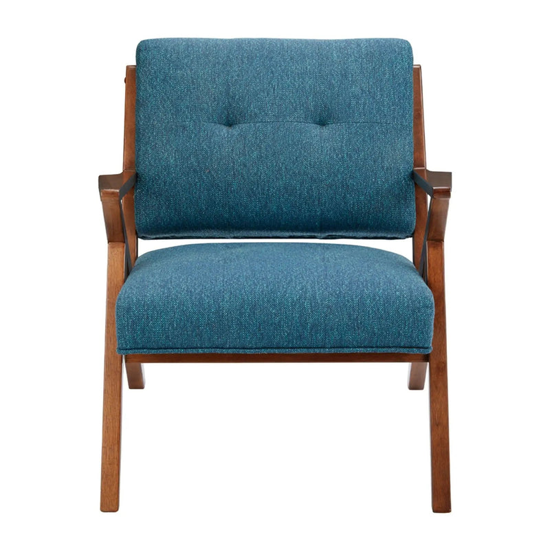 Lounge Chair With Tufted Upholstery And Solid Frame by HouseOfZazla