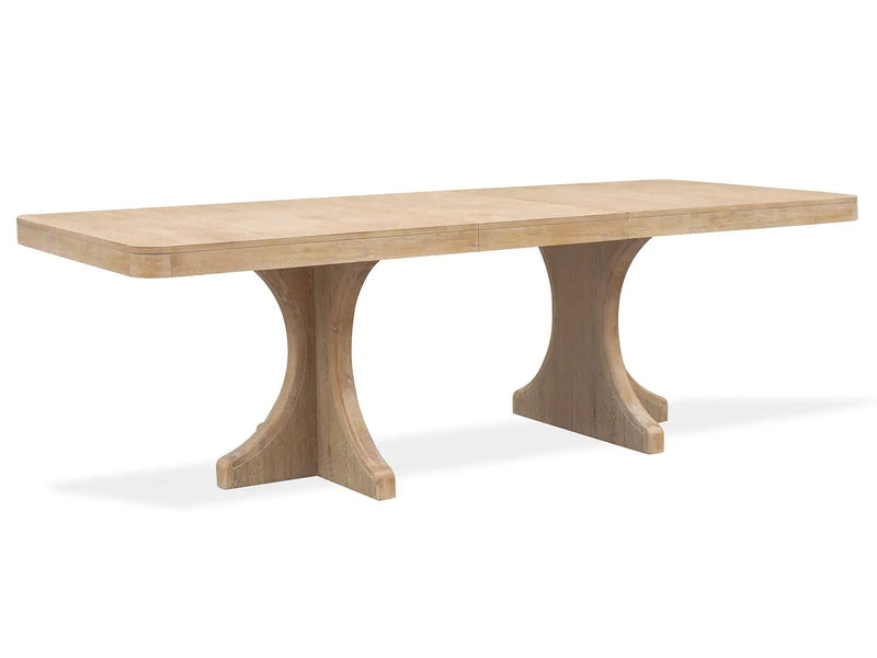 Somerset - Trestle Dining Table - Butternut and Omari Natural by Unique Piece Furniture