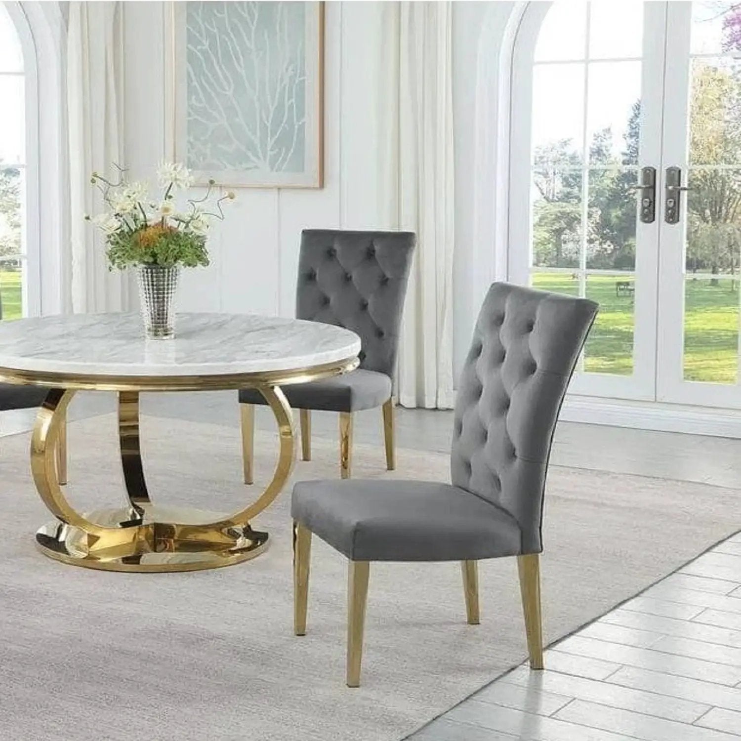 Modern Design Upholstered Dining Chair (Set of 2) by Unique Piece Furniture