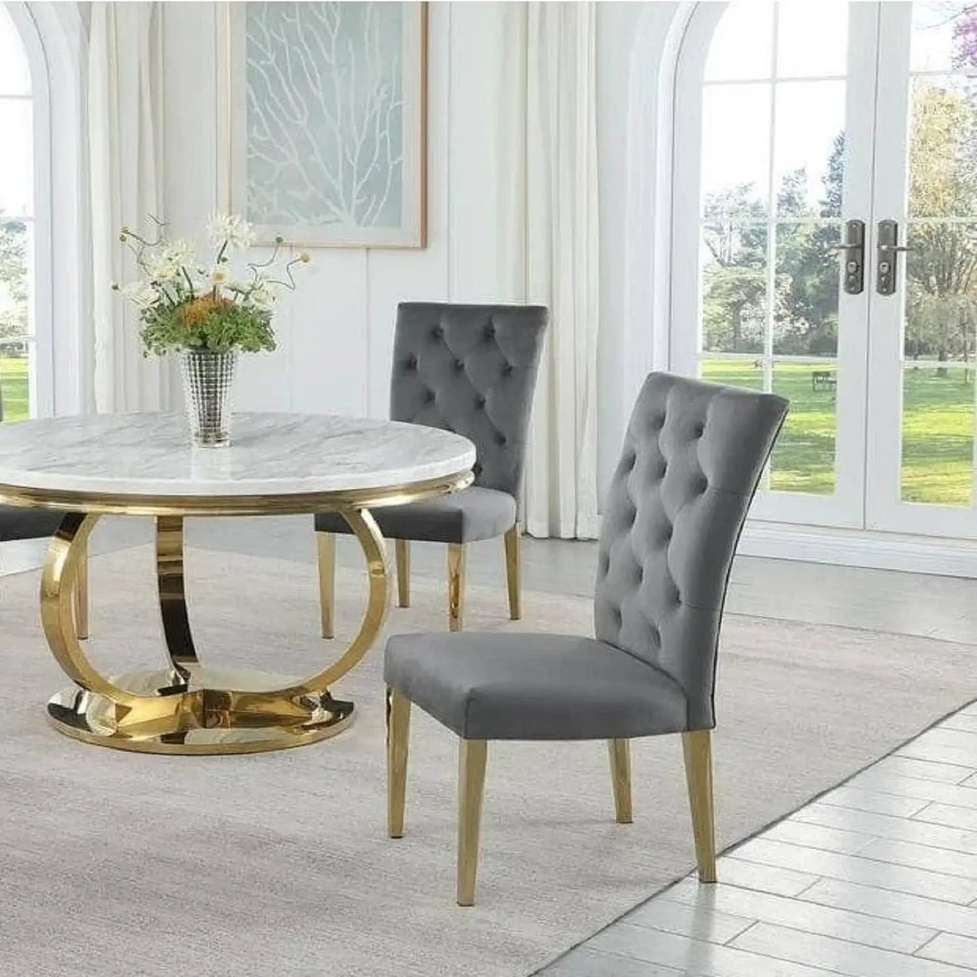 Modern Design Upholstered Dining Chair (Set of 2) by HouseOfZazla