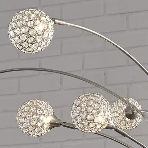 Winter - Metal Arc Lamp - Silver Finish by Unique Piece Furniture