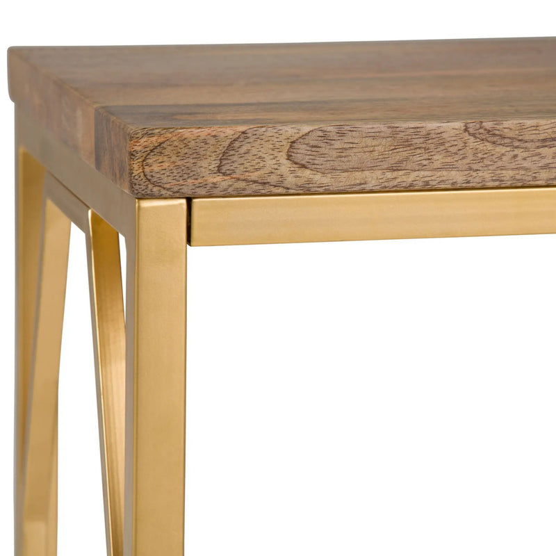 Selma - Handcrafted Metal And Wood Accent Table by Unique Piece Furniture