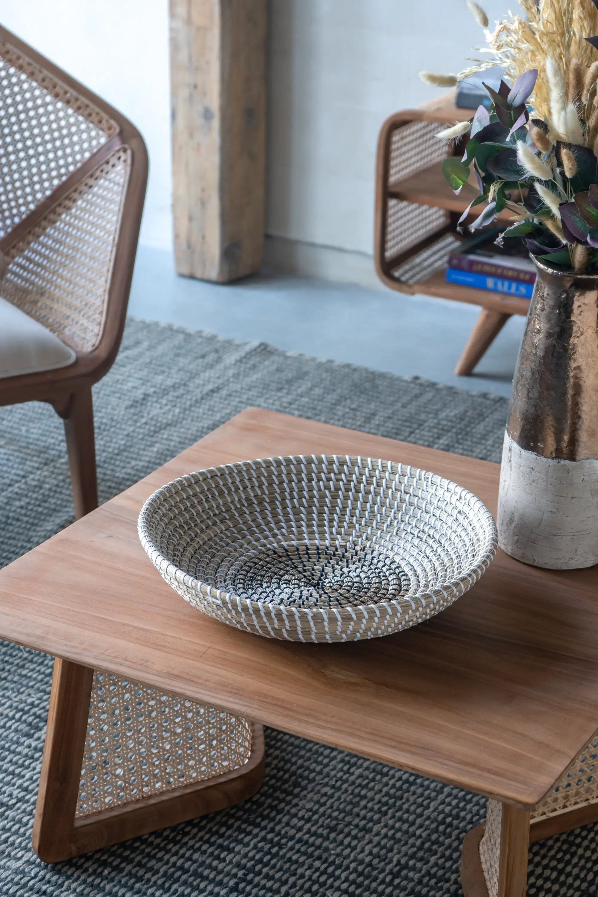 S/2 Kira Woven Seagrass Bowls by HouseOfZazla