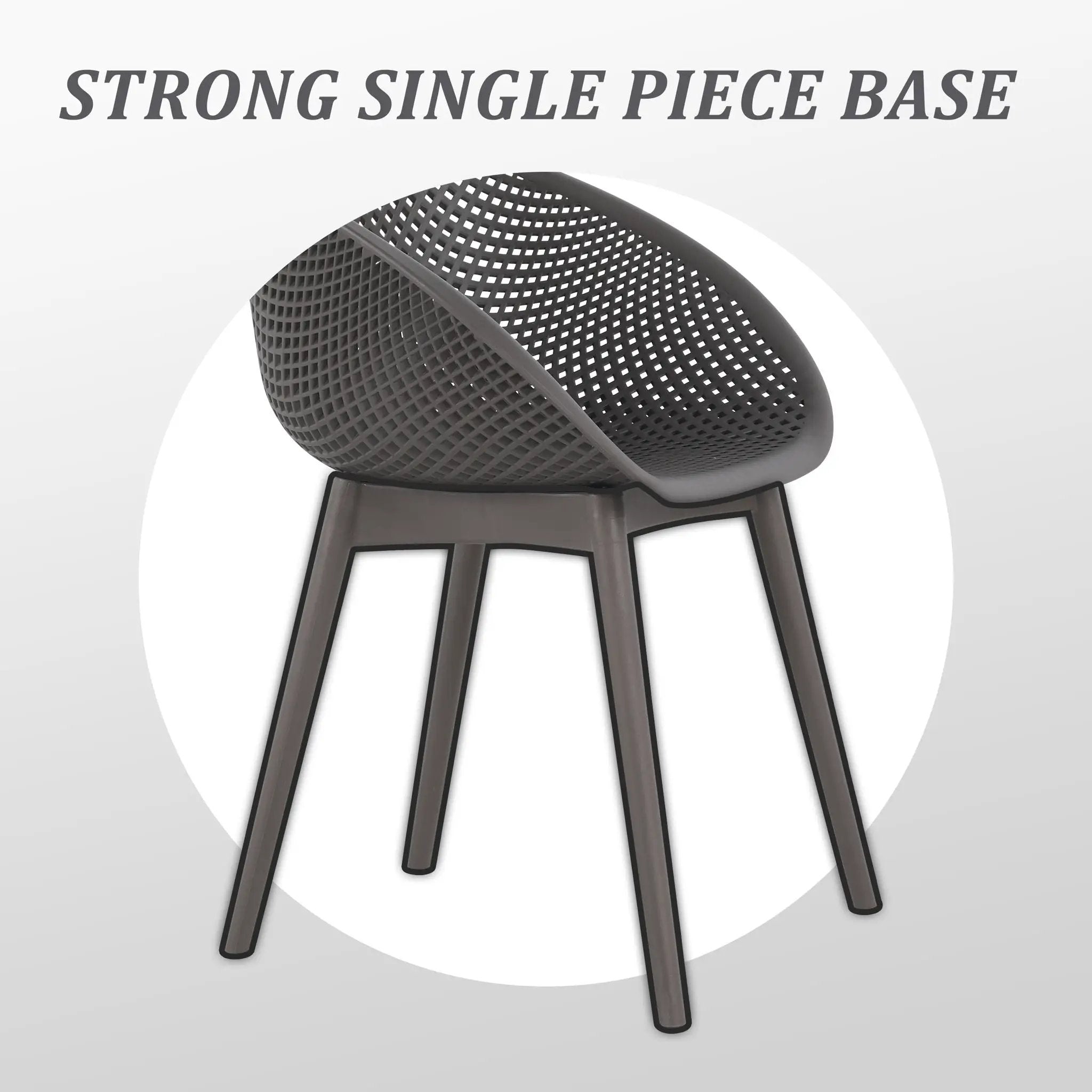 Modern Lounge Chair Set With Round Table by HouseOfZazla