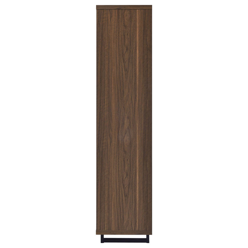 Rodger - 3 Shelf Cabinet Bookcase - Walnut