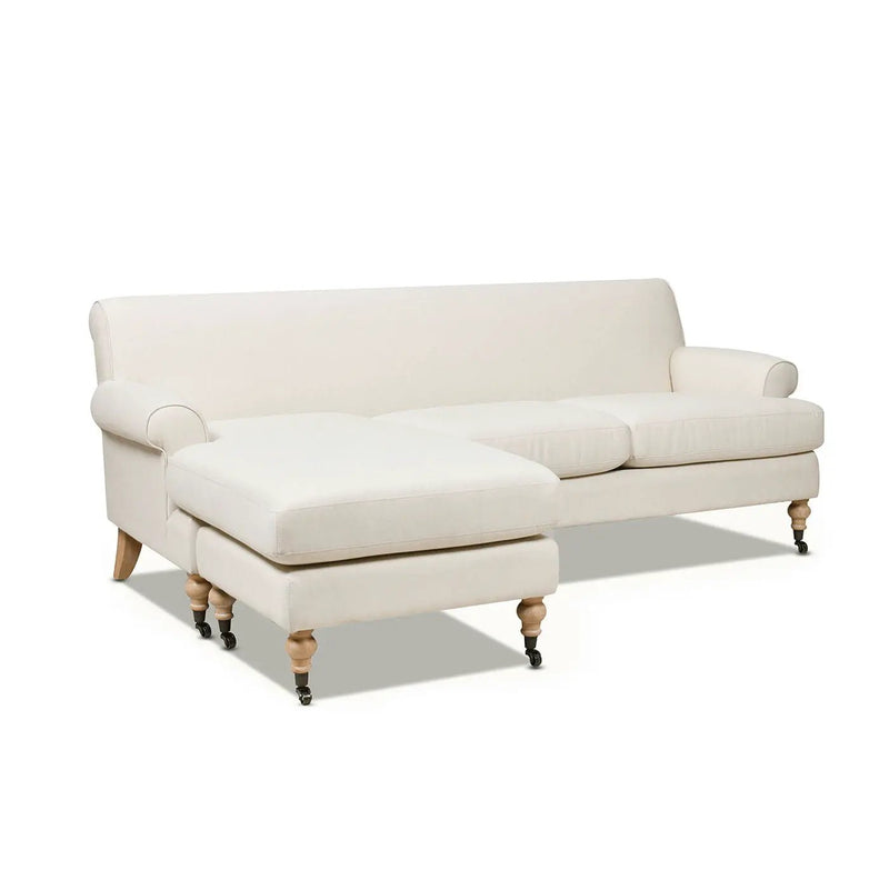 Alana - L-Shape Reversible Sectional Sofa - Light Beige by HouseOfZazla