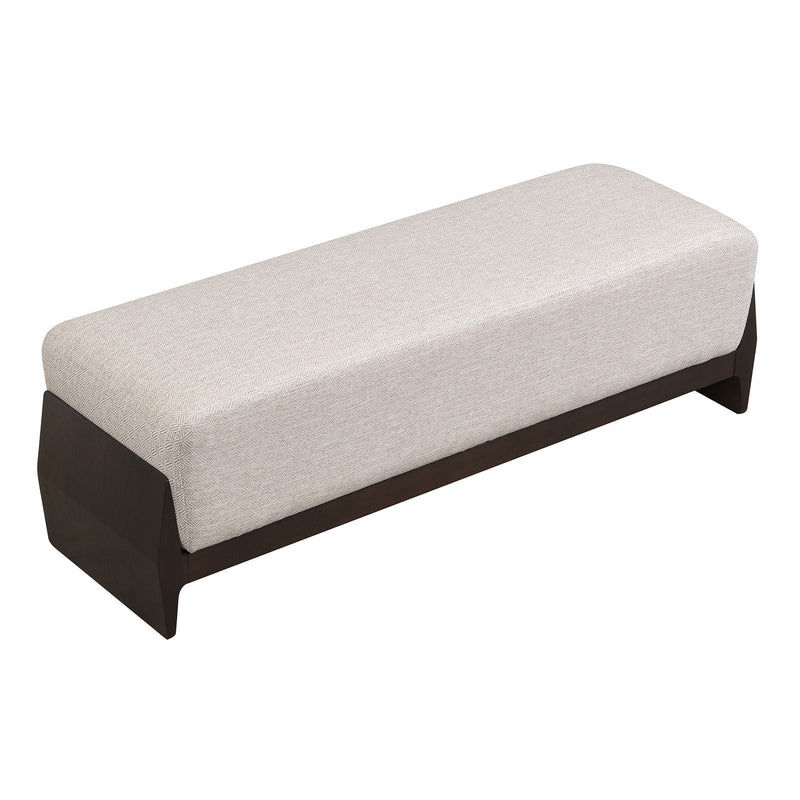 Bench With Thick Soft Cushions For 3 People - Brown / Beige by HouseOfZazla