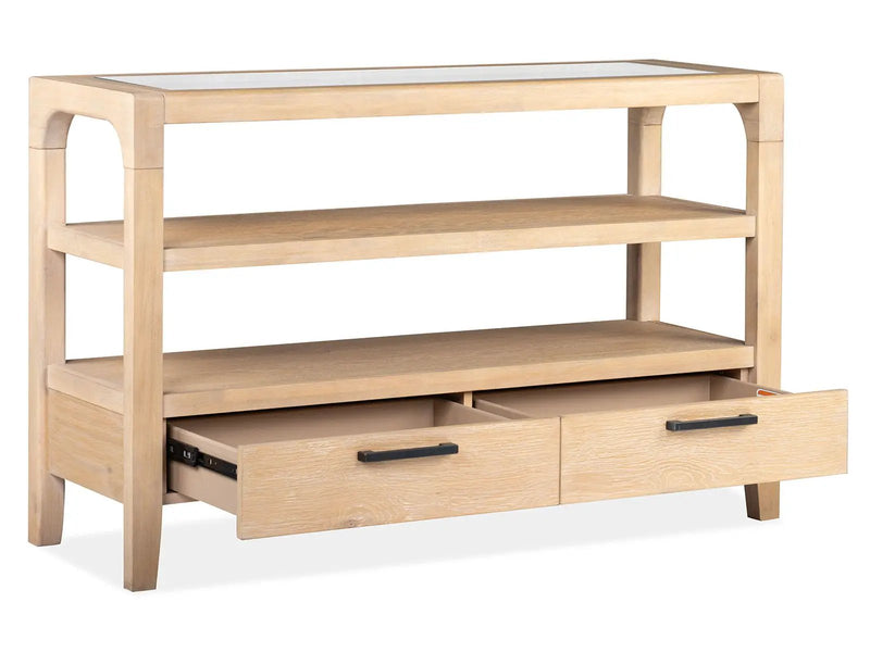 Somerset - Open Buffet - Butternut and Omari Natural by Unique Piece Furniture