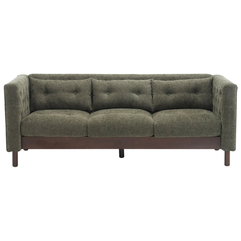 Upholstered Sofa Modern 3 Seater Sofa Couch With Tufted Design For Living Room by Unique Piece Furniture