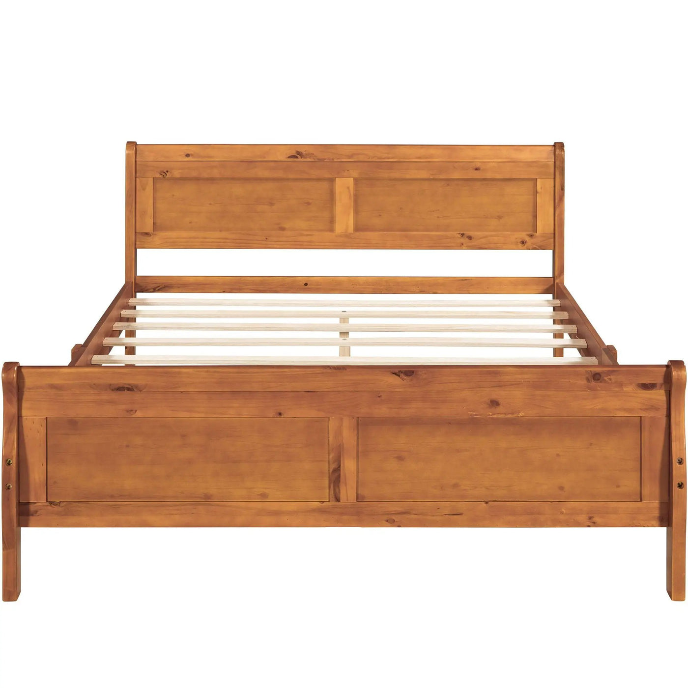 Platform Bed Frame Mattress Foundation Sleigh Bed With Headboard / Footboard / Wood Slat Suppor by Unique Piece Furniture