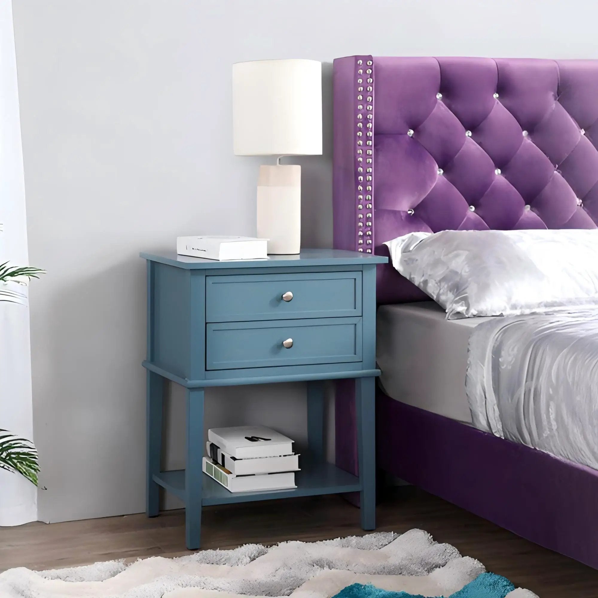 Vibrant Contemporary Nightstand by Unique Piece Furniture