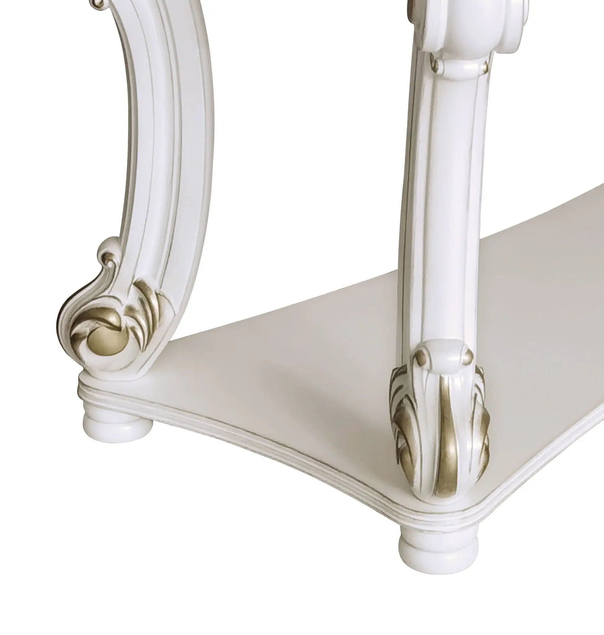 Vendome - Antique Sofa Table - White by Unique Piece Furniture