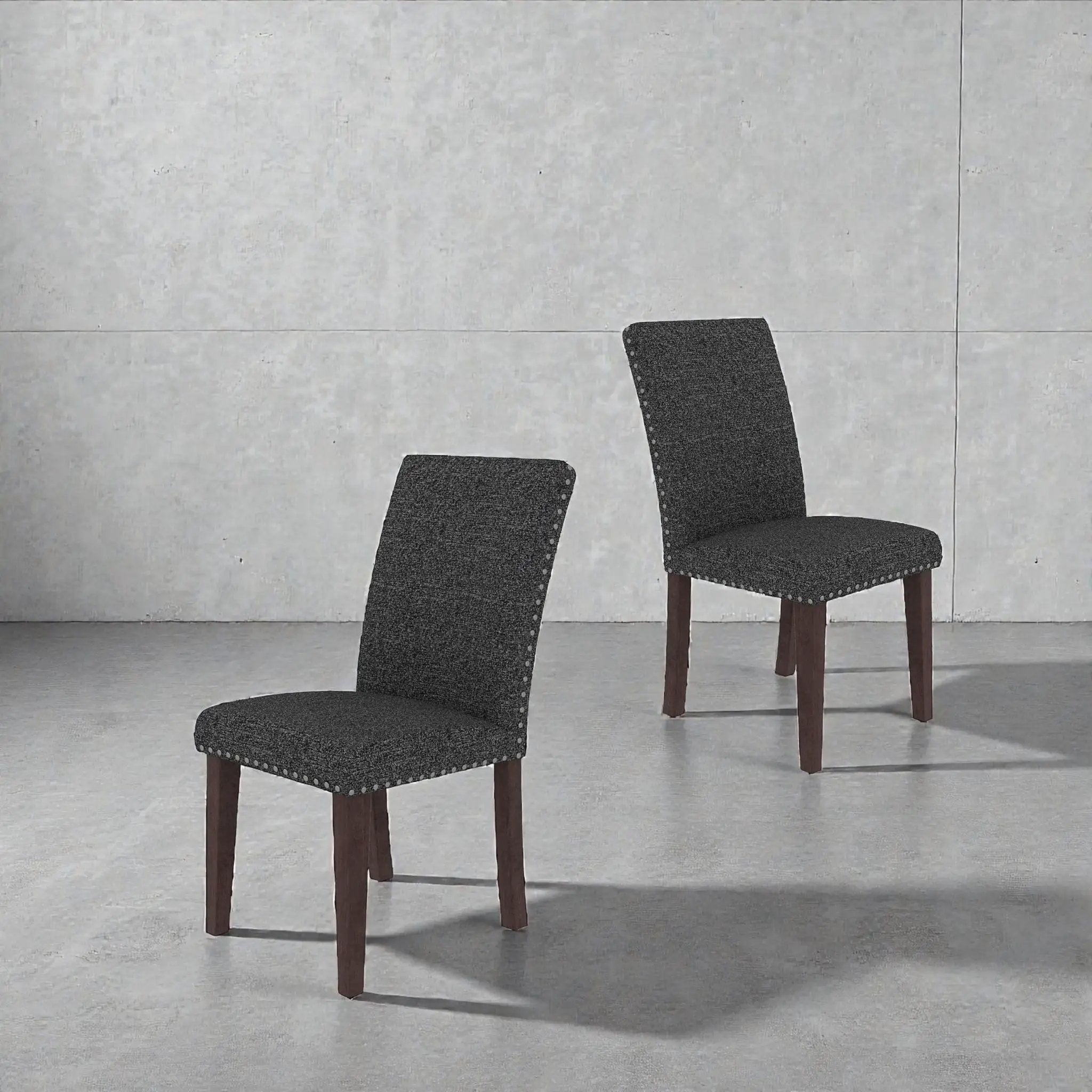 Upholstered Dining Chair With High Back Design (Set of 2) by Unique Piece Furniture
