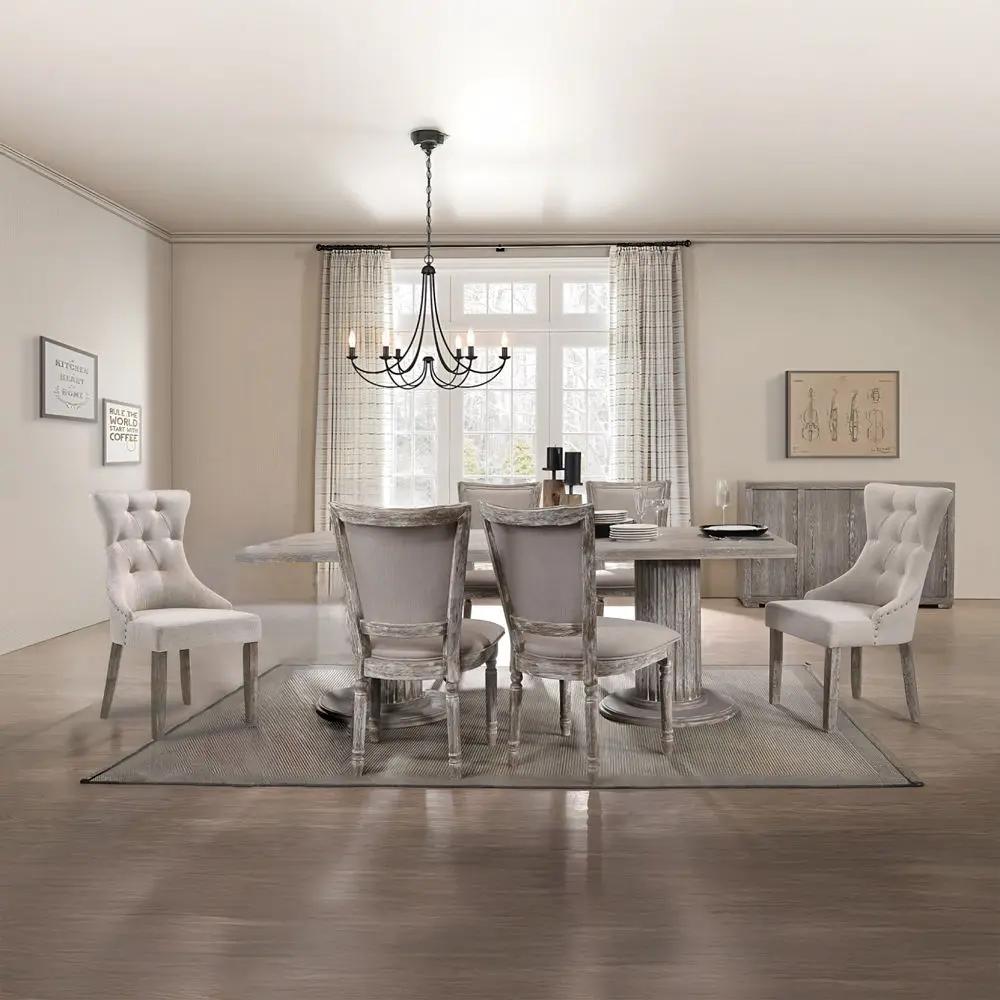 Gabrian - 31" Dining Table - Reclaimed Gray by Unique Piece Furniture